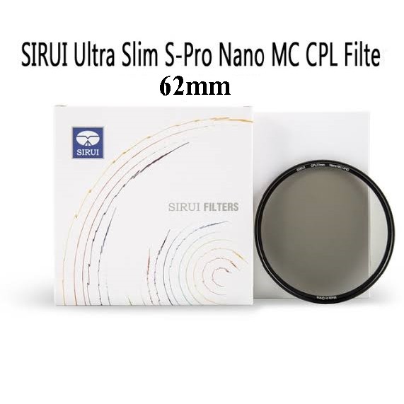 ฟิวเตอร-filter-sirui-filter-ultra-slim-s-pro-nano-mc-cpl-62mm-aluminum-ประกันศูนย์