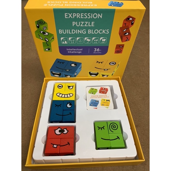 เกมส์เรียงหน้ามหาสนุก Expression Puzzle Building Blocks | Shopee Thailand