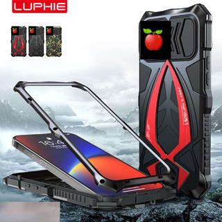 Luphie เคสโทรศัพท์มือถือโลหะ กันกระแทก สําหรับ iPhone 13 12 11 Pro Max Xs Max Xr X SE 2020 2022 7 8 Plus i12 mini