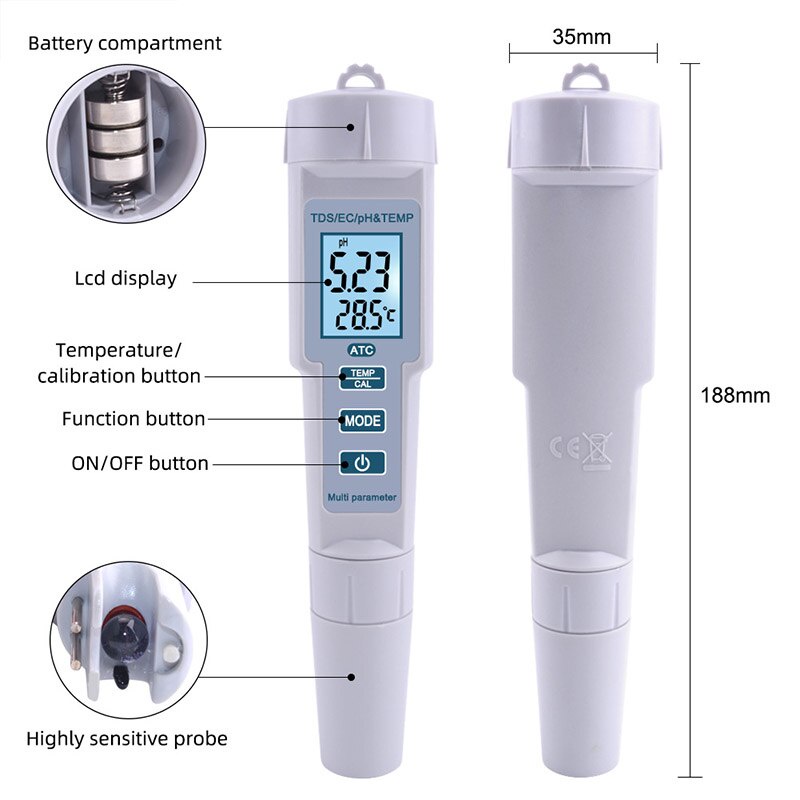 เครื่องวัดวัดค่า-ph-tds-ec-อุณหภูมิ-ph-meters-เครื่องวัดคุณภาพน้ำ-ph-686