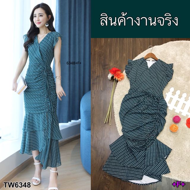 maxi-dress-ชุดแม็กซี่เดรสยาวทรง-litle-mermaid-ผ้าไหมอิตาลี่