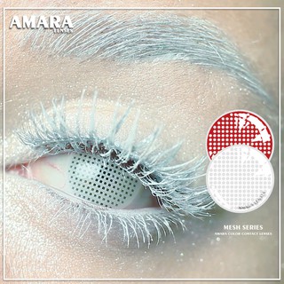AMARA LENSES White Mesh Halloween Personality Contact Lenses 2pcs 14.5mm