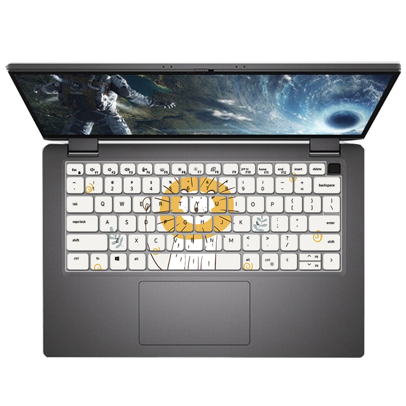 ฟิล์มซิลิโคนกันฝุ่น-ติดแป้นพิมพ์โน้ตบุ๊ก-ลายดอกไม้-สําหรับ-dell-latitude-7420-7410-5420-5520-7420-7520-3320-3520-9510-14-นิ้ว