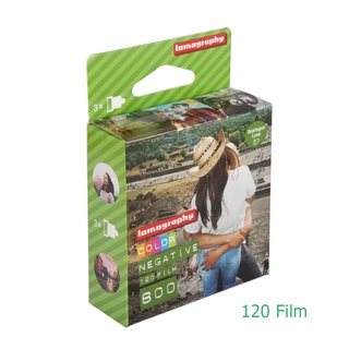 สินค้า ฟิล์มสี120 1 pack 3 ม้วน Lomography Color Negative 800 120 Medium Format Film ฟิล์มถ่ายรูป lomo