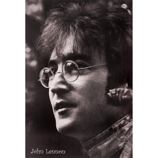 โปสเตอร์ รูปถ่าย นักร้อง จอห์น เลนนอน John Lennon (1957-80) POSTER 20”x30” Inch English Rock POP the Beatles