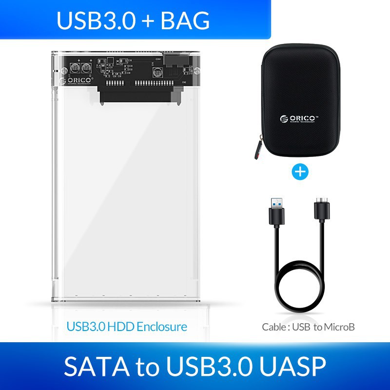 ภาพสินค้าORICO 2.5" USB 3.0 SATA HDD Box HDD Hard Disk Drive External HDD Enclosure Transparent Case Tool Free 5Gbps Support 2TB (2139) จากร้าน orico.th บน Shopee ภาพที่ 8
