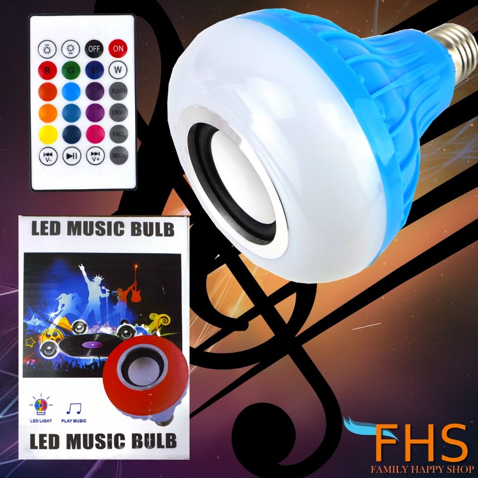 หลอดไฟเปลี่ยนสีได้พร้อมรีโมท-เป็นลำโพงในตัว-music-rgb-led-bulb-12w-rc-colorful-led