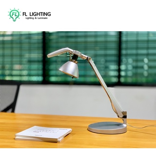 FLDecor โคมไฟตั้งโต๊ะ ปรับระดับได้ รุ่น ROSANA-SMALL / โคมไฟอ่านหนังสือ Table Lamp (สีเงิน/Silver) มินิมอล/muji