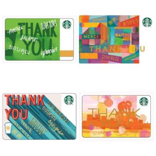 ภาพหน้าปกสินค้าStarbucks card Thank you collection บัตรสตาร์บัค​ บัตรเปล่า ไม่มีเงินในบัตร ที่เกี่ยวข้อง