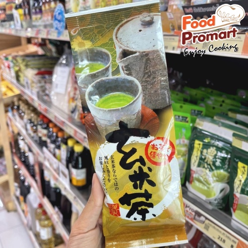 ภาพหน้าปกสินค้า100G/PACK ชาเขียวญี่ปุ่นชนิดใบใส่ข้าวคั่ว JAPANESE GREEN TEA จากร้าน foodpromart บน Shopee