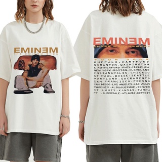 เสื้อยืด แขนสั้น พิมพ์ลาย Eminem Anger Management Tour สไตล์วินเทจ แฟชั่นฮาราจูกุ สําหรับผู้ชายสามารถปรับแต่งได้