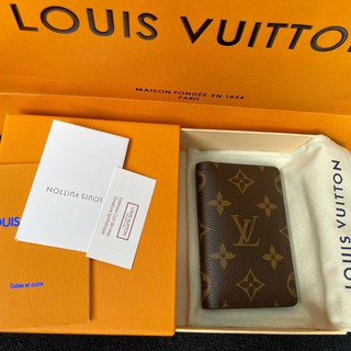 Louisvuitton pocketorganizer Grade ซับด้านในหนังเเท้100% อุปกรณ์ box set