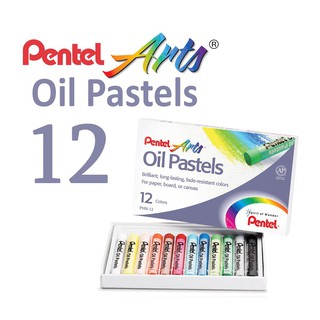 Pentel Oil Pastels สีชอล์คเพนเทล เซ็ท 12 สี