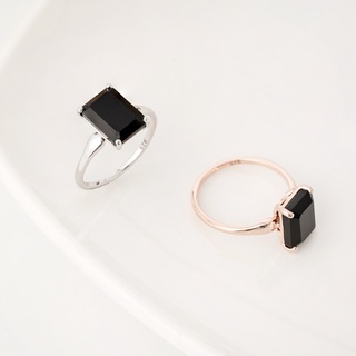 AR-Kang Collection***แหวน-Black Agate (เงินแท้92.5%)