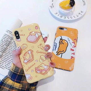 11 promax iPhone case เคสนิ่ม เนื้อซิลิโคน for iPhone X XS MAX XR  7+ 8PLUS full cover case ไข่ขี้เกียจขนมปัง/ไข่ขี้เกีย