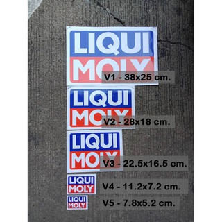 สติ๊กเกอร์ LIQUI MOLY **1ชุด มี 1 แผ่น** มี 5 ขนาด