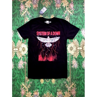 เสื้อยืดโอเวอร์ไซส์🔥 🎸เสื้อวง System Of A Down สินค้านำเข้า ลิขสิทธิ์แท้ 🔥S-4XL