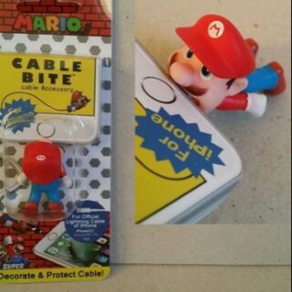 กันสายชาร์ตหัก Cable Mascot ลาย มาริโอ้ Mario