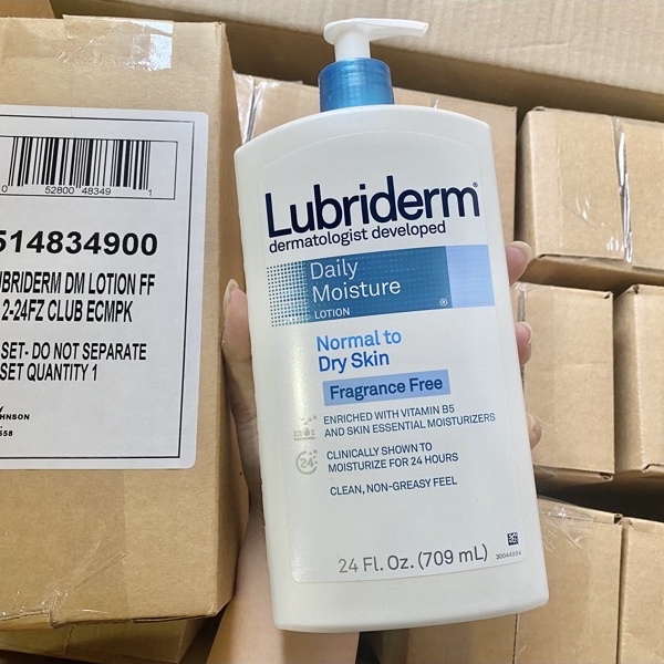 โลชั่นผิวธรรม-ผิวแห้ง-lubriderm-daily-moisture-lotion709มล-177ml-ราคาต่อ1ชิ้น