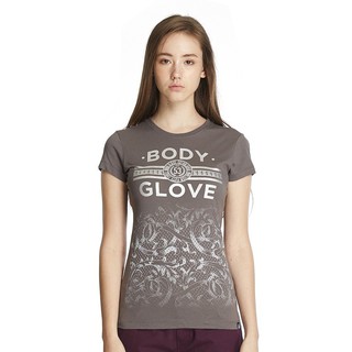 BODY GLOVE Premium Tee Women round neck เสื้อยืดแขนสั้นผู้หญิง สี Charcaol