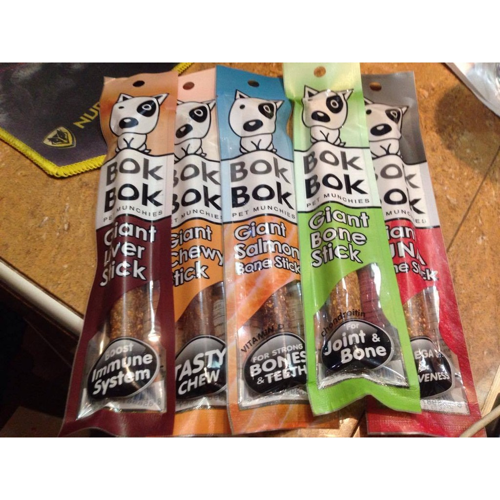 bokbok-giant-bone-stick-สติ๊กแท่งสำหรับสุนัขทำจากเนื้อปลาผสมกระดูกปลา