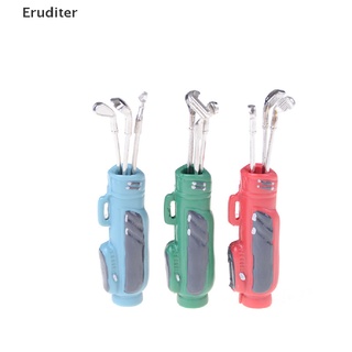 สินค้า (Eruditer) อุปกรณ์เสริมกีฬากอล์ฟจิ๋ว สําหรับบ้านตุ๊กตา 1 ชุด