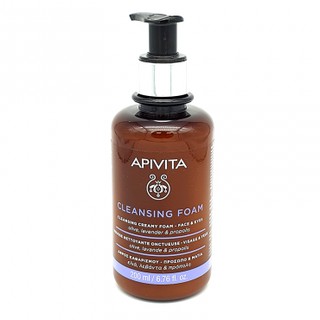 APIVITA Cleansing Creamy Foam - Face &amp; Eyes 200ml อะพิวิต้า คลีนซิ่ง ครีมมี่ โฟม - เฟส แอนด์ อาย 200 มล.