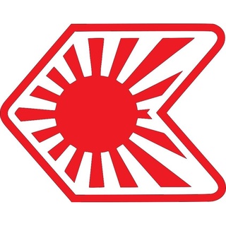 สติกเกอร์ ลายธงชาติญี่ปุ่น JDM สีแดง สําหรับติดตกแต่งหน้าต่างรถยนต์ Honda