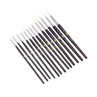 (โค้ดINCSM4Lขั้นต่ำ49ลด20) NANDEE White Synthetic Round Brushes (พู่กันปลายกลมขนสังเคราะห์) JY-2145