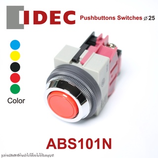 ABS101N IDEC สวิตช์กด IDEC 25mm Pushbuttons 25mm idec พุชบัทตอน 25mm IDEC ABS101N IDEC
