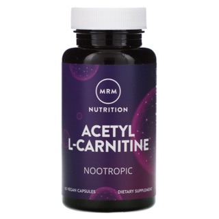 ภาพขนาดย่อของสินค้าMRM, Acetyl L-Carnitine, 500 mg, 60 Vegan Capsules