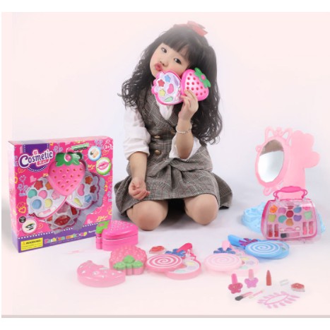 double-b-toys-ของเล่นจำลอง-ของเล่นแต่งหน้าเด็ก-สตอเบอรี่-cute-girl-cosmetics-ของเล่นเด็ก