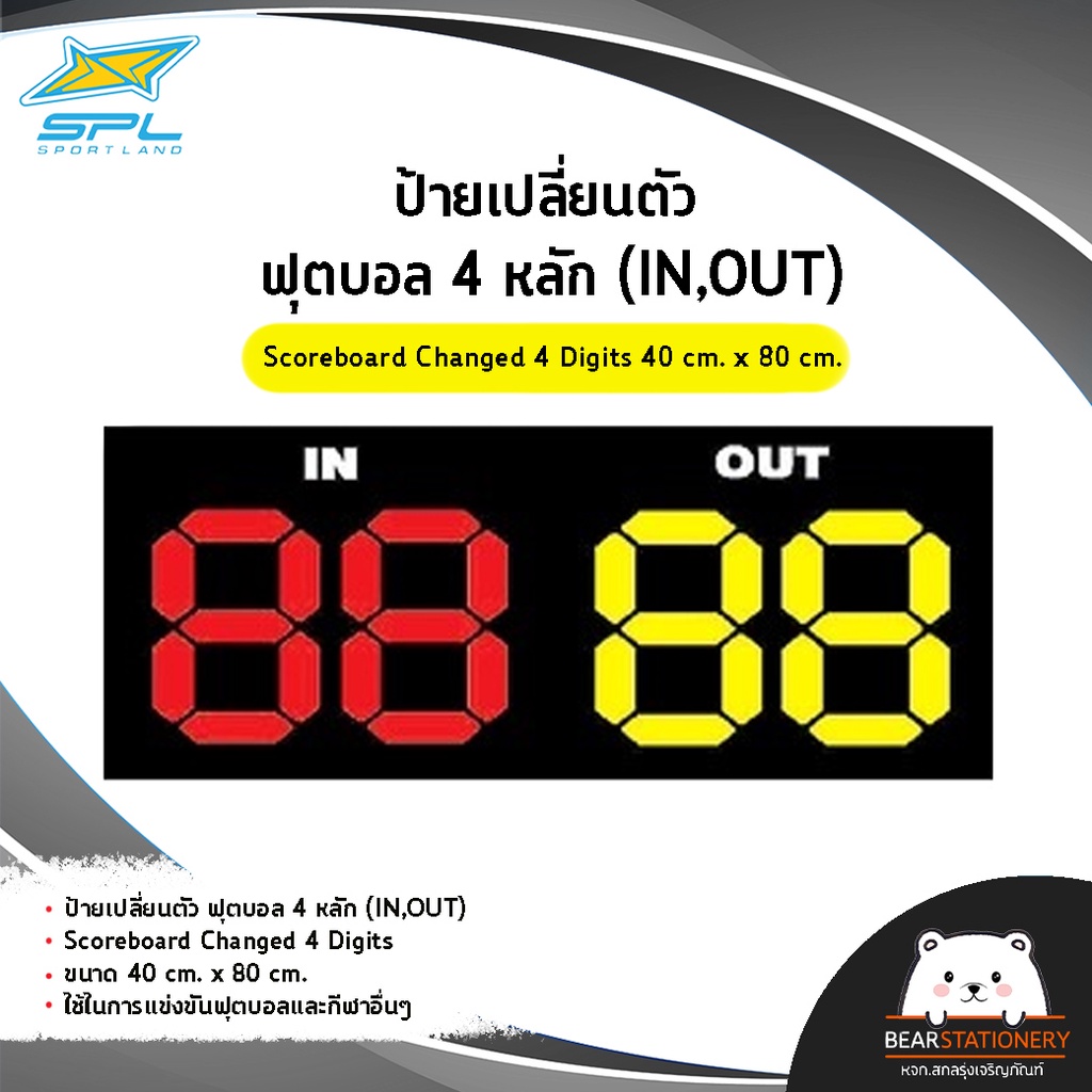 ป้ายเปลี่ยนตัว-ฟุตบอล-4-หลัก-in-out-scoreboard-changed-4-digits-40-cm-x-80-cm