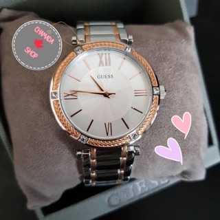 🍃 GUESS Womens U0636L1 Dressy Rose Gold- Tone Watch