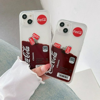 ใหม่ เคสโทรศัพท์มือถือ กันกระแทก ลาย Coca-Cola สําหรับ iPhone14promax 14pro 14 13 13promax 12 12promax 11promax 11 x