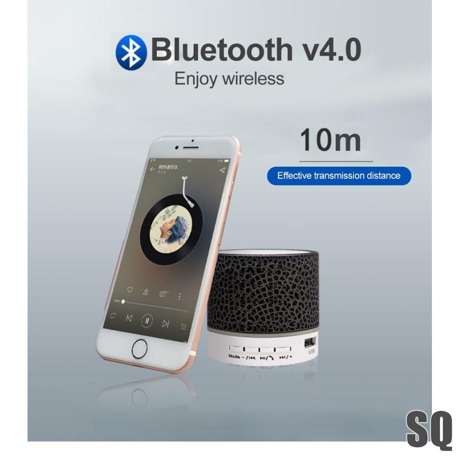 ลําโพงบลูทูธ-a9-ขนาดเล็ก-พร้อมไฟ-led-แบบใส-สีสันสดใส