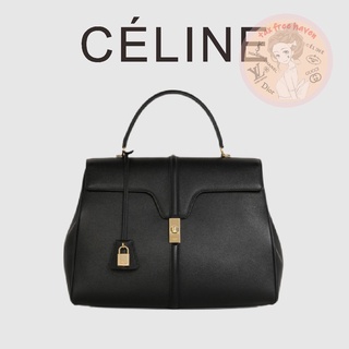 Shopee ลดกระหน่ำ 🔥ของแท้ 100% 🎁Celine Brand New 16 Large Grain Leather Handbag