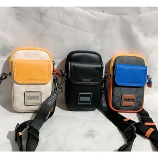 Coach 903 Pacer Convertible Pouch In Colorblock ผู้หญิงผู้ชาย Crossbody Sling กล้อง Small Bag