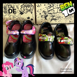 รองเท้านักเรียนอนุบาล ADDA ลาย PONY โพนี่/ BENTEN เบนเทน ลิขสิทธิ์แท้ 100% รองเท้าหนังสีดำ รองเท้าเด็กอนุบาล (พร้อมส่ง ม