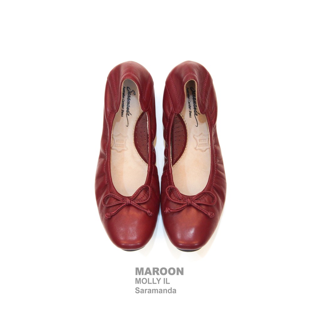 ภาพสินค้าSaramanda รุ่น 162003L Molly IL รองเท้าแฟลตบัลเล่ต์ผู้หญิง หนังลูกแกะ มี 8 สี จากร้าน saramanda_officialshop บน Shopee ภาพที่ 4