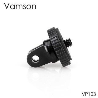 ภาพหน้าปกสินค้าVamson อะแดปเตอร์ขาตั้งกล้อง ขนาดเล็ก อุปกรณ์เสริม สําหรับ Gopro 1/4&quot; Monopod สําหรับ GoPro Hero 6 5 4 3+ 3 2 สําหรับ Xiaomi สําหรับกล้อง YI VP103 ที่เกี่ยวข้อง