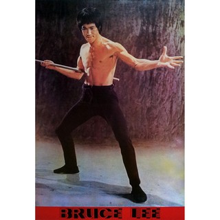โปสเตอร์ ดารา หนัง บรูซลี Bruce Lee Poster - The Way of the Dragon POSTER 21"x31" KUNG FU FIGHTING v5