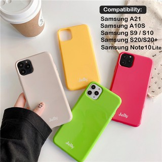 Jelly เคสสี TPU หลังเงา for Samsung A21/A10S/S9/S10/S20/S20+/Note10 Lite