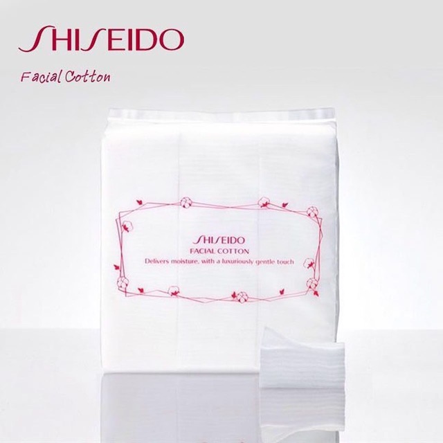 แท้-shiseido-facial-cotton-165-sheets-สำลีแผ่นคุณภาพดีจาก-shiseido-ผลิตจากวัสดุธรรมชาติ-ผ่านกระบวนการผลิตอย่างพิถีพิถ