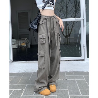 DaDulove💕 2022 New American Retro Multi-pocket Overalls Trend Wide Leg Pants Fashion plus Size Womens Clothing