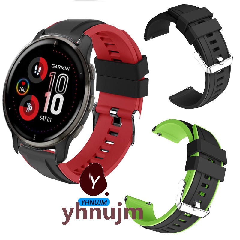 ภาพหน้าปกสินค้าสาย Garmin Venu 2 Plus GPS ายนาฬิกาข้อมือซิลิโคน Garmin Venu 2Plus อุปกรณ์เสริมสมาร์ทวอทช์ Garmin Venu 2 SQ สายนาฬิกาข้อมือซิลิโคน