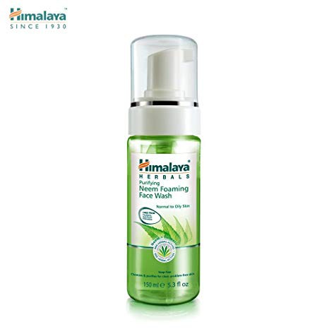 หมดอายุ01-24-himalaya-herbals-purifying-neem-foaming-face-wash-150ml-โฟมล้างหน้า-ลดสิว-ลดผิวมัน