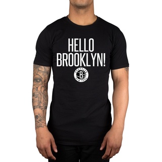 เสื้อยืดผ้าฝ้ายพิมพ์ลายขายดี เสื้อยืดผ้าฝ้าย 100% พิมพ์ลาย Fabolous Hello Brooklyn Brooklyn Nets Jay Z Eastern Loso Way