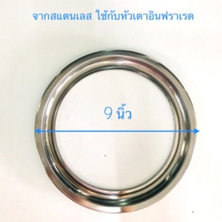 ภาพหน้าปกสินค้าจานรองสแตนเลส จานรองหม้อ  ขนาด 9 นิ้ว อะไหล่แท้ 100% ลัคกี้เฟลม ใช้กับเตา รุ่น AT-102I หัวเตาอินฟราเรด ที่เกี่ยวข้อง