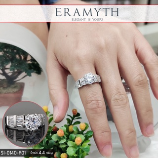 Eramyth Jewelry แหวน เงินแท้ SI-0140-R01 งานฝังเพชรสวิลCZ สินค้ามาตรฐานส่งออก(สินค้าพร้อมส่งในไทย)